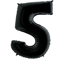 Кулька Цифра 5 Чорна