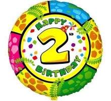 Коло Happy Birthday цифра 2