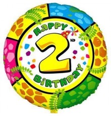 Коло Happy Birthday цифра 2
