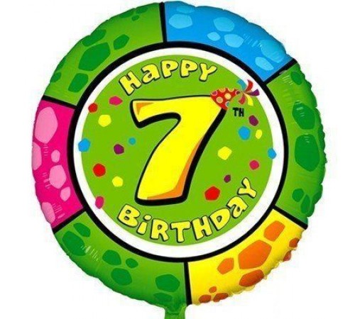 Коло Happy Birthday цифра 7 Коло Happy Birthday цифра 7