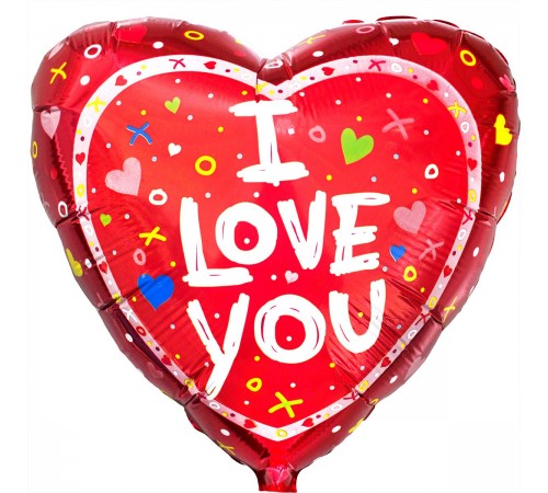 Серце i love you серця різнокольорові