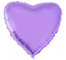 Серце бузкове 18 дюймів