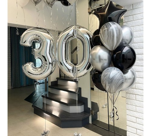 Набір кульок На 30 років для хлопця Набір кульок На 30 років для хлопця