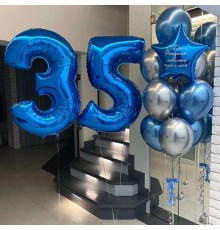 Набір кульок На 35 років хлопцю
