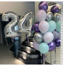 Набір кульок На 24 роки для дівчини