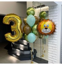 Набір золотих кульок На 3 роки