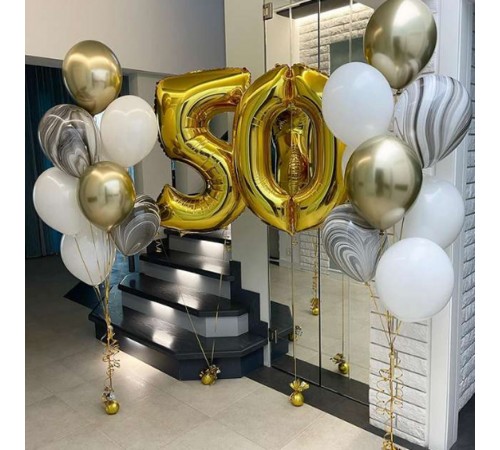 Набір кульок На 50 років для чоловіка Набір кульок На 50 років для чоловіка