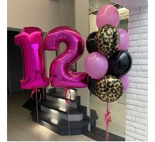 Набір кульок На 12 років для дівчинки