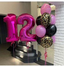 Набір кульок На 12 років для дівчинки