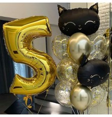 Набір золотих кульок На 5 років