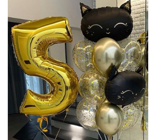 Набір золотих кульок На 5 років Набір золотих кульок На 5 років