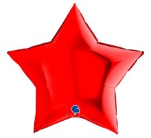 Кулька Зірка червона 36 дюймів