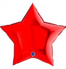 Кулька Зірка червона 36 дюймів