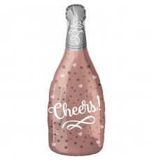 Кулька Пляшка Cheers рожеве золото