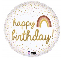 Коло Happy Birthday конфетті веселка