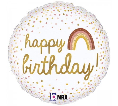 Коло Happy Birthday конфетті веселка Коло Happy Birthday конфетті веселка