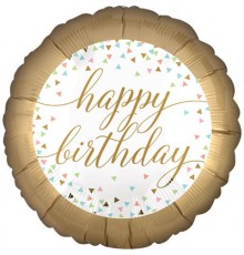 Коло Happy Birthday пастель конфетті