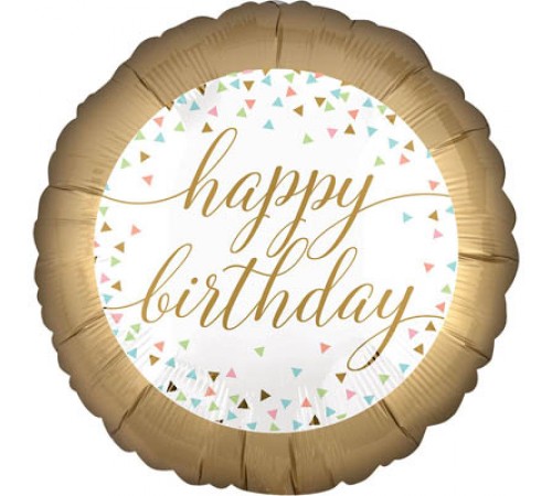 Коло Happy Birthday пастель конфетті Коло Happy Birthday пастель конфетті