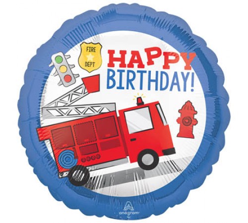 Коло Happy Birthday Пожежна машина Коло Happy Birthday Пожежна машина