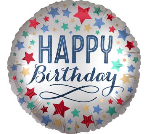 Коло Happy Birthday біле золото Коло Happy Birthday біле золото