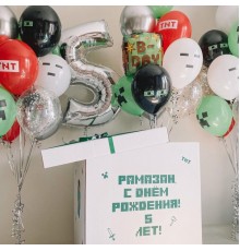 Коробка з кульками Майнкрафт Minecraft