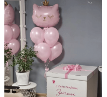 Коробка з кульками Кішка з короною