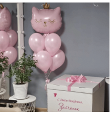 Коробка з кульками Кішка з короною