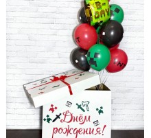 Коробка з кульками Майнкрафт білого кольору