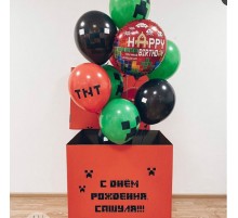 Коробка з кулями Майнкрафт Minecraft червоного кольору
