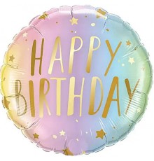 Кулька Коло Happy Birthday ніжне омбре