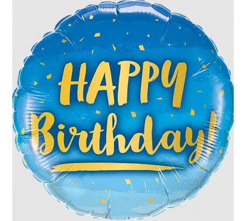 Кулька Коло Happy Birthday на блакитному Кулька Коло Happy Birthday на блакитному