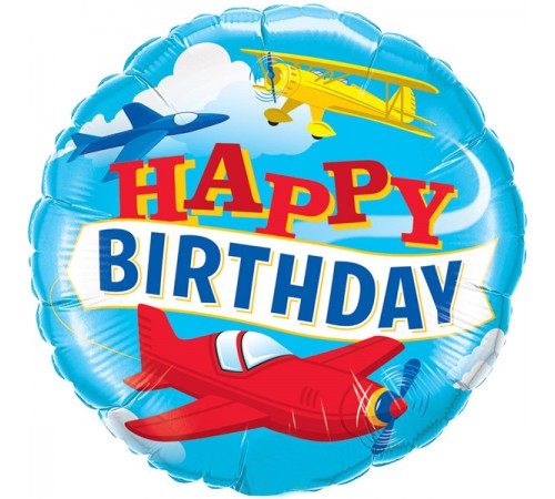 Кулька Коло Happy Birthday літаки Кулька Коло Happy Birthday літаки