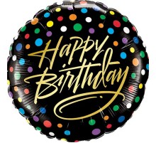 Кулька Коло Happy Birthday кружечки дрібні