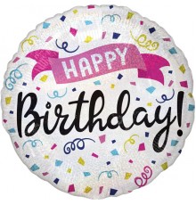 Кулька Коло Happy Birthday чотирикутники