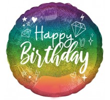 Кулька Коло Happy Birthday кольорове