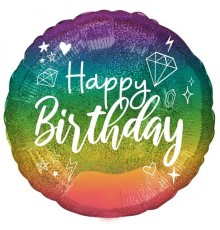 Кулька Коло Happy Birthday кольорове