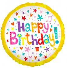 Кулька Коло Happy Birthday жовтий