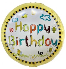 Кулька Коло Happy Birthday бджілки