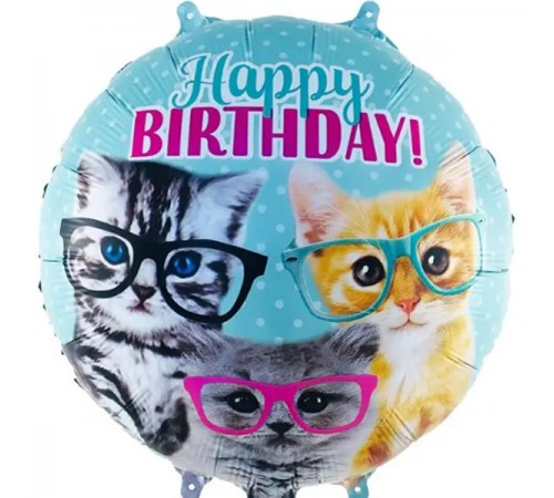 Кулька Коло Happy Birthday кошенята в окулярах Кулька Коло Happy Birthday кошенята в окулярах