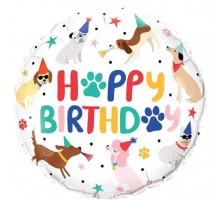 Кулька Коло Happy Birthday собачки в ковпачках