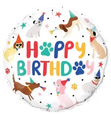 Кулька Коло Happy Birthday собачки в ковпачках